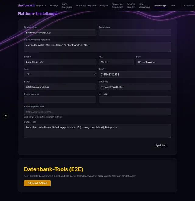 Einstellungen & Monitoring